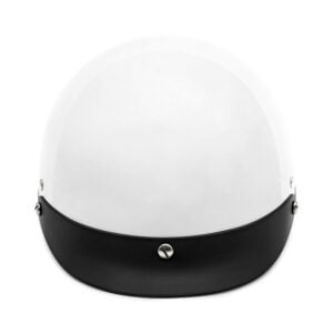V5 Cruiser Solid Half Face Motorcycle Helmets Gloss White
